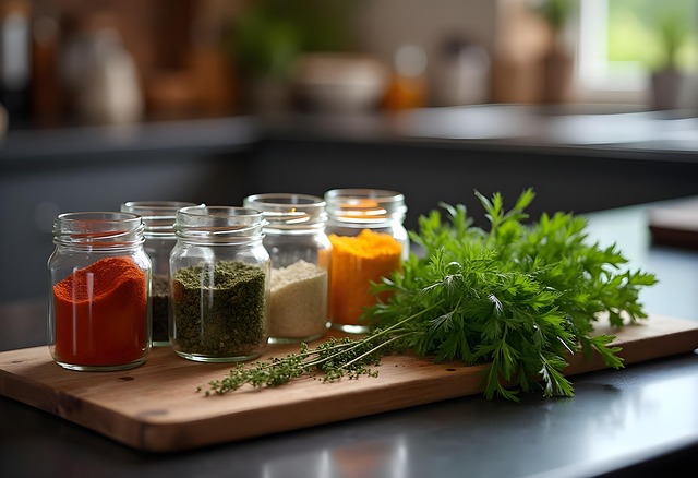 Free spices herbs kitchen illustration