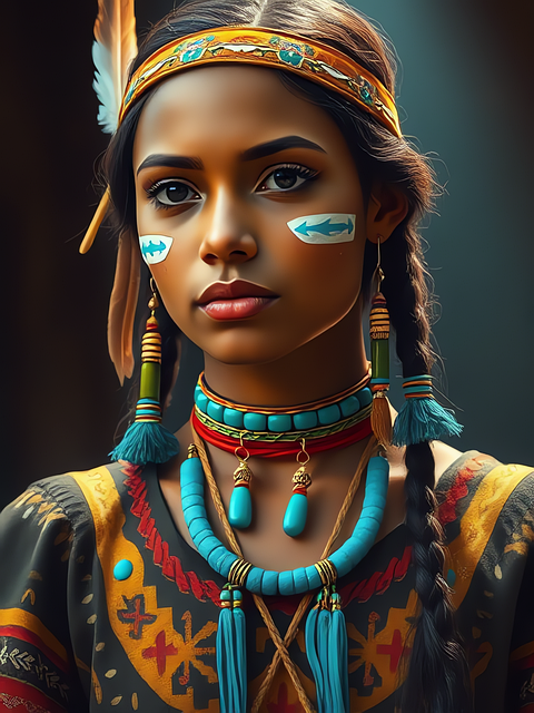 Free ai generated woman girl illustration