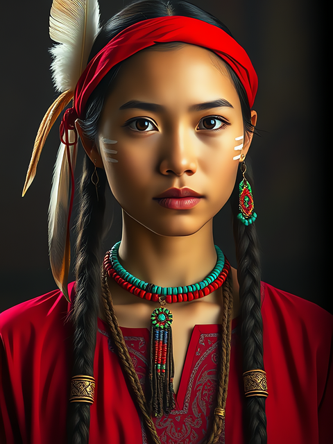 Free generated woman girl illustration