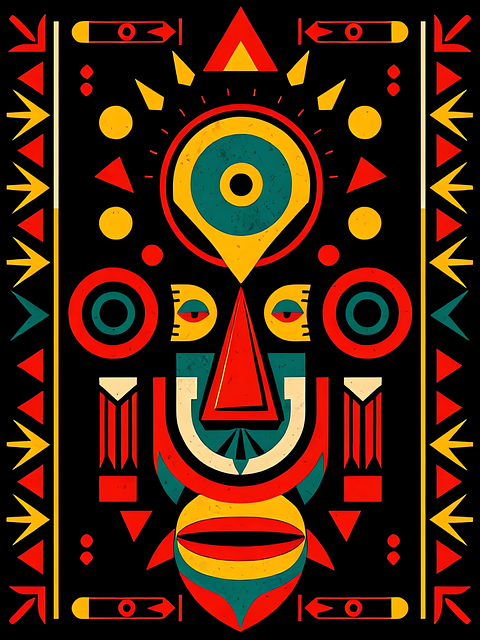 Free tribal art abstract illustration