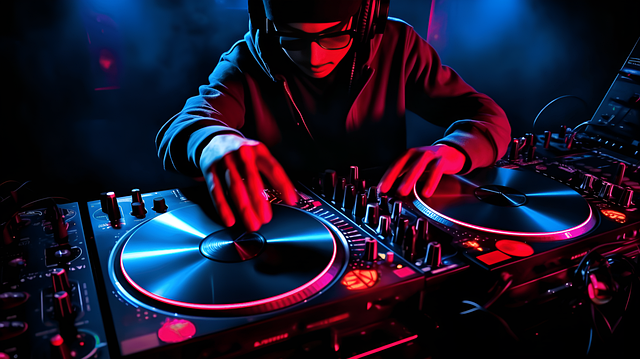 Free ai generated music dj illustration
