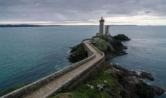 Bretagne, Dezember, Ouessant, Meer