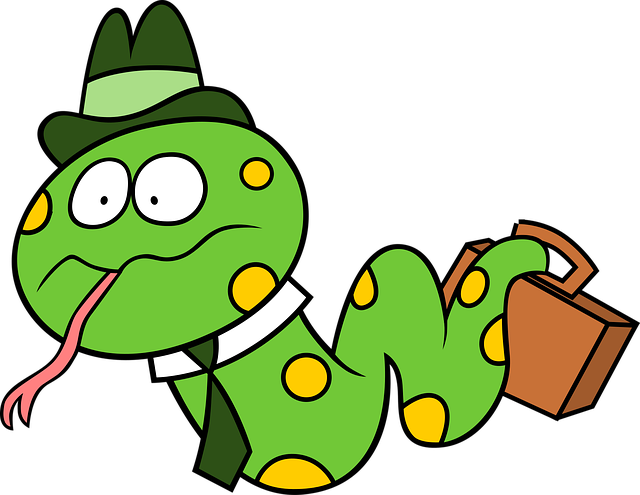Free snake business cartoon vector