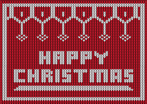 Free Christmas Knitted vector and picture