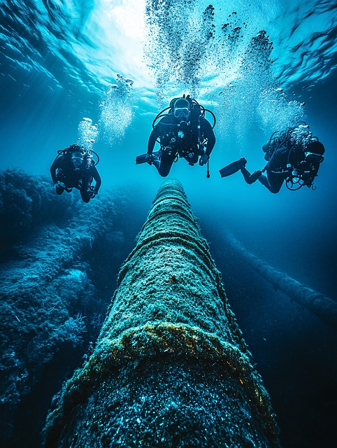 Download free HD stock image of Ai Generated Underwater Free ai generated underwater divers illustration