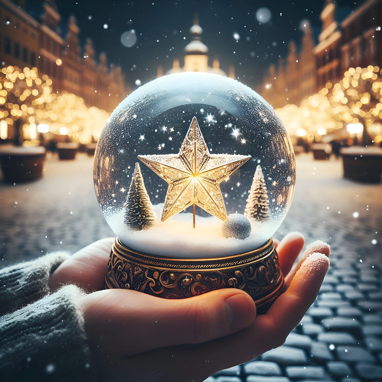 Download Snowglobe, Christmas, Winter. RoyaltyFree Stock Illustration