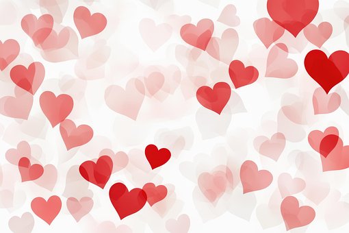 Hjerter, Rød, Valentines, Baggrund