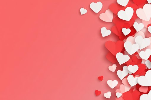 Hjerter, Rød, Valentines, Baggrund
