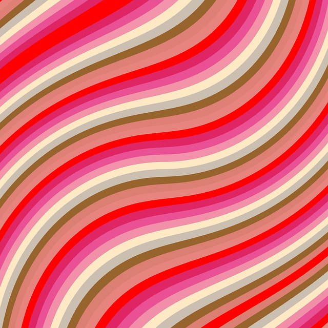 Free waves flowing flow illustration