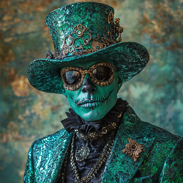Free ai generated man baron samedi illustration