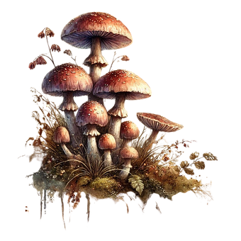 Free Ai Generated Mushroom illustration and picture