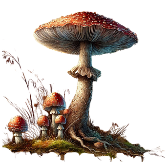 Free Ai Generated Fungal Majesty illustration and picture