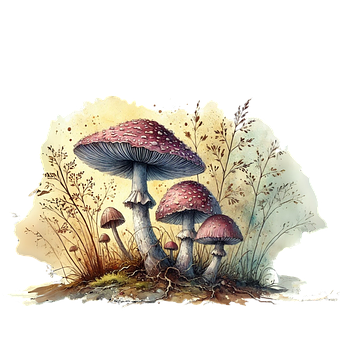 Free Mushroom Ai Generated illustration and picture