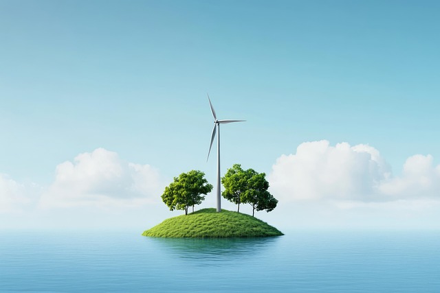 Free ai generated renewable energy wind illustration