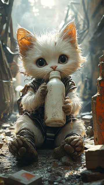 Free ai generated cat kitten illustration