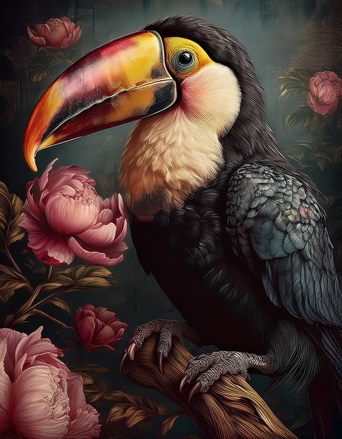 Free ai generated toucan bird illustration