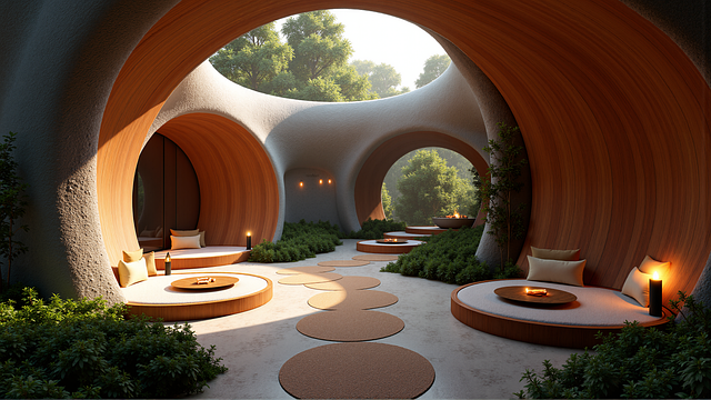 Free ai generated modern architecture illustration