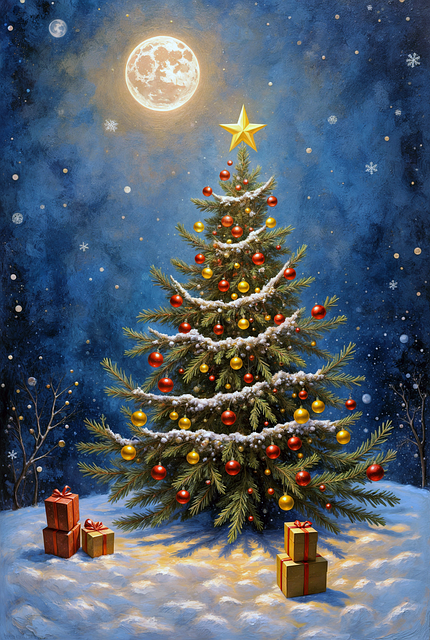 Download free HD stock image of Ai Generated Tree Free ai generated tree fir illustration