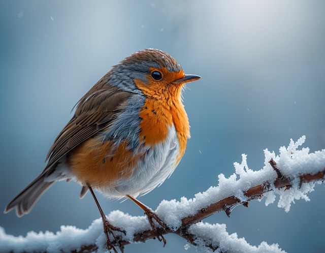 Free ai generated bird robin illustration