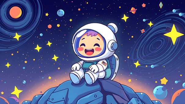 Free Ai Generated Astronaut illustration and picture