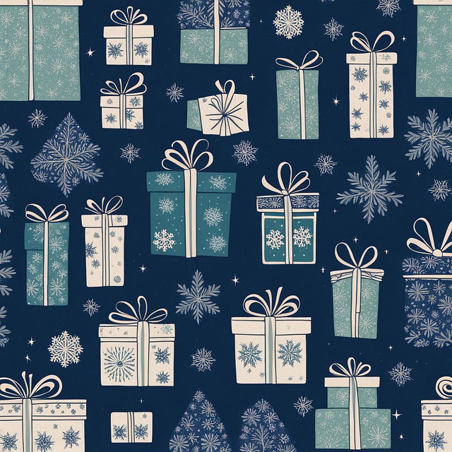 Free ai generated presents fabric illustration