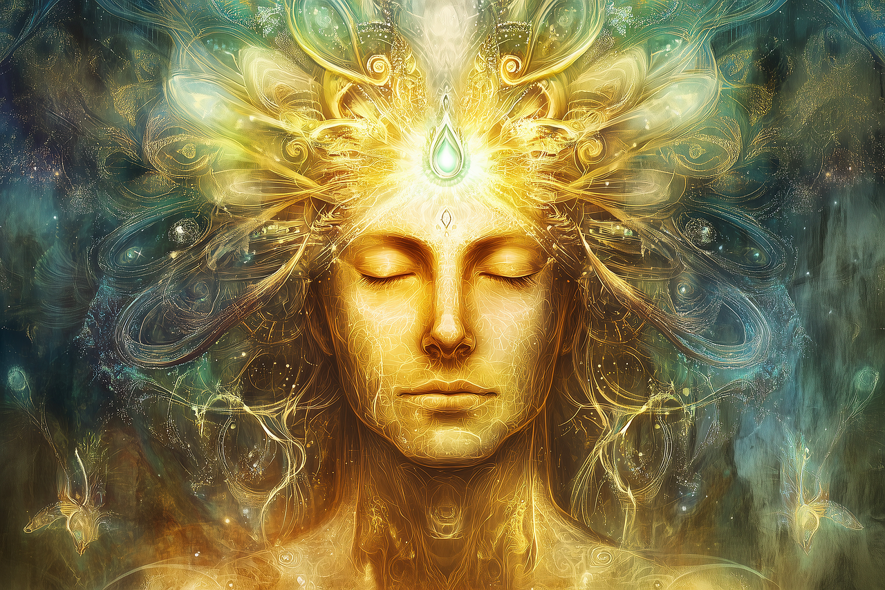 Free spiritual third eye chakra spirituality illustration