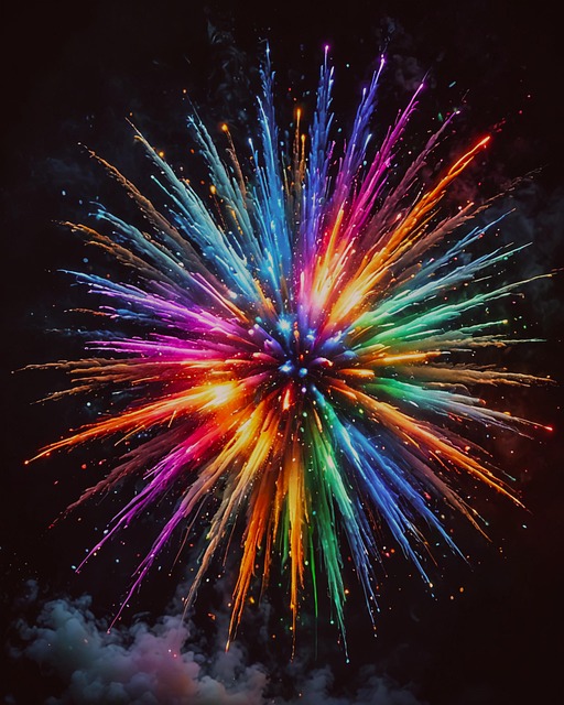 Free new year celebration colorful illustration