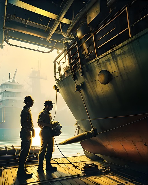 Free Shipyard Shipbuilding ai generated image and illustration