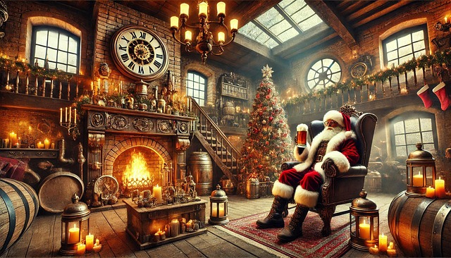 Castillo, Papa Noel, Steampunk