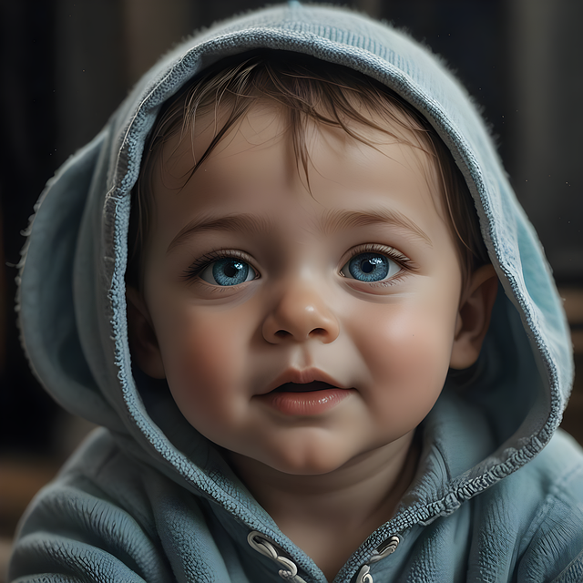 Retrato De Bebê, Bebê, Filho, Retrato