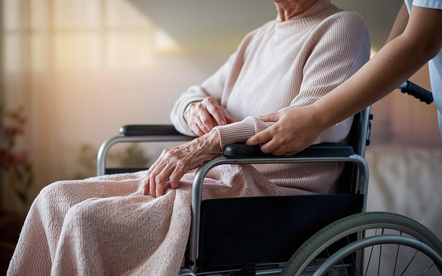 Free wheelchair nursing nursing home illustration