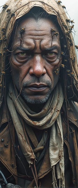 Free old man indigenous illustration