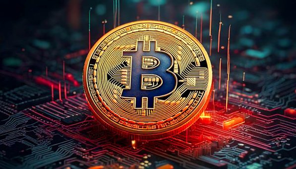 Free Bitcoin Cryptocurrency illustration and picture