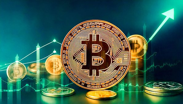 Free Bitcoin Cryptocurrency illustration and picture