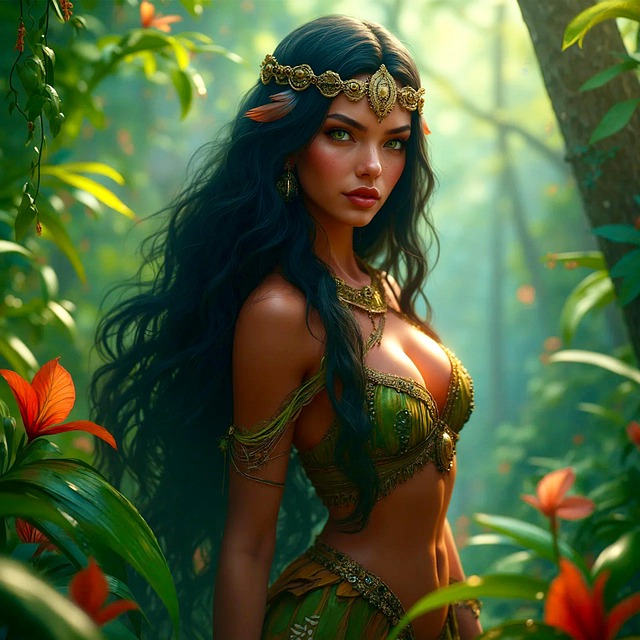 Download free HD stock image of Beautiful Amazon Free beautiful amazon princess illustration