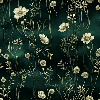 Free Seamless Pattern Underwater Florals illustration and picture