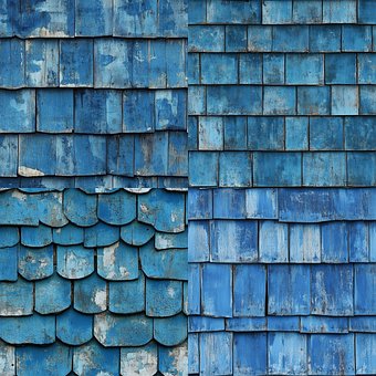 Free Blue Shingles Grungy Texture illustration and picture