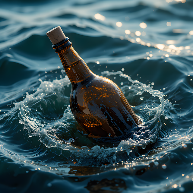 Free ai generated bottle glass illustration