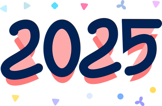 Free Newyear 2025 vector and picture