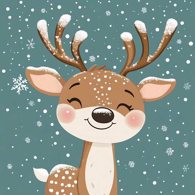 Download free HD stock image of Ai Generated Reindeer Free ai generated reindeer christmas illustration