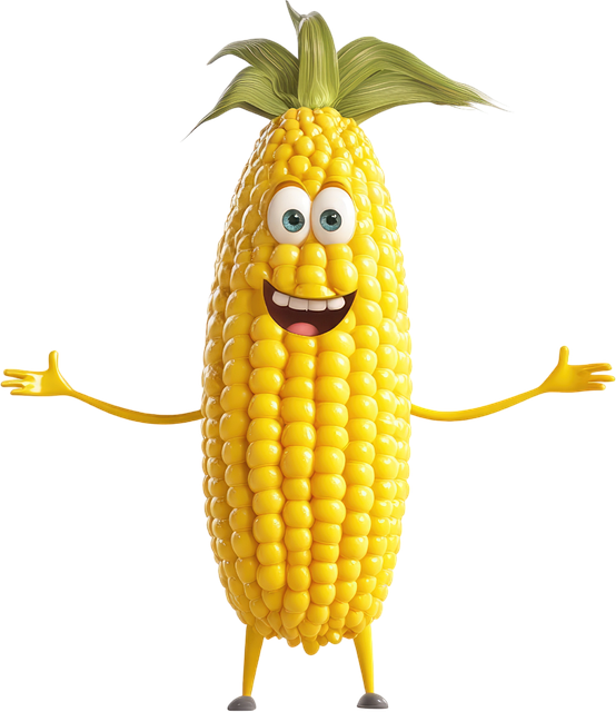 Free ai generated corn happy corn illustration