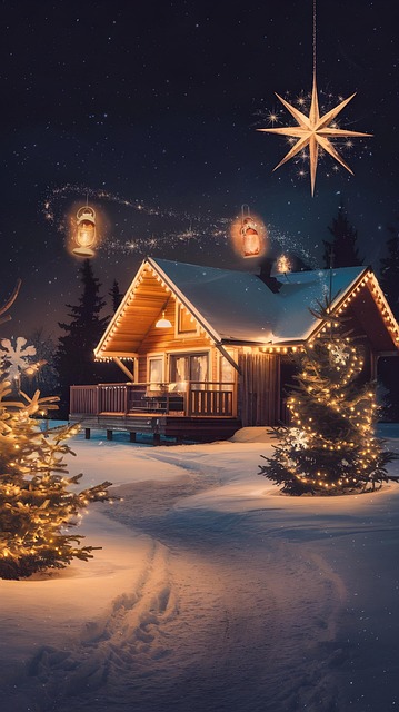 Free Christmas House illustration and picture