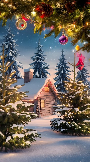 Free Christmas House illustration and picture