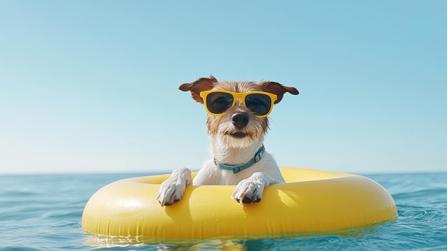 Free ai generated dog sunglasses illustration