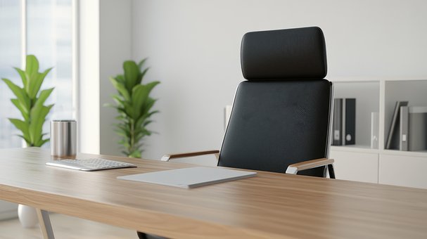 Kontor, Skrivebord, Stol, Moderne Kontor