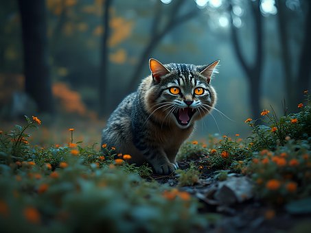Ai Generado, Gato, Animal, Bosque