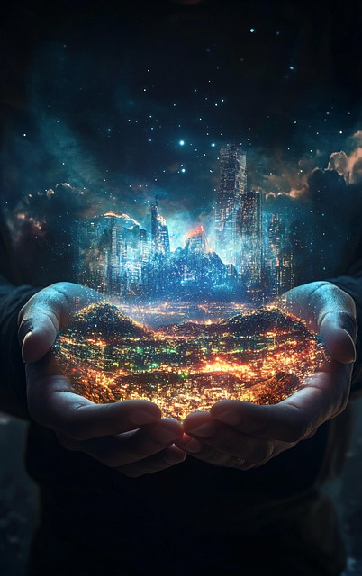 Free ai generated futuristic hologram illustration