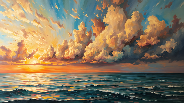 Ai Generiert, Morgenhimmel