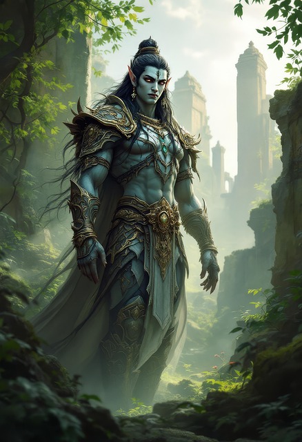 Free ai generated shiva lord shiva fantasy illustration