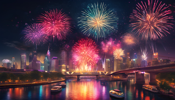 Free New Year Celebration illustration and picture